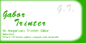 gabor trinter business card